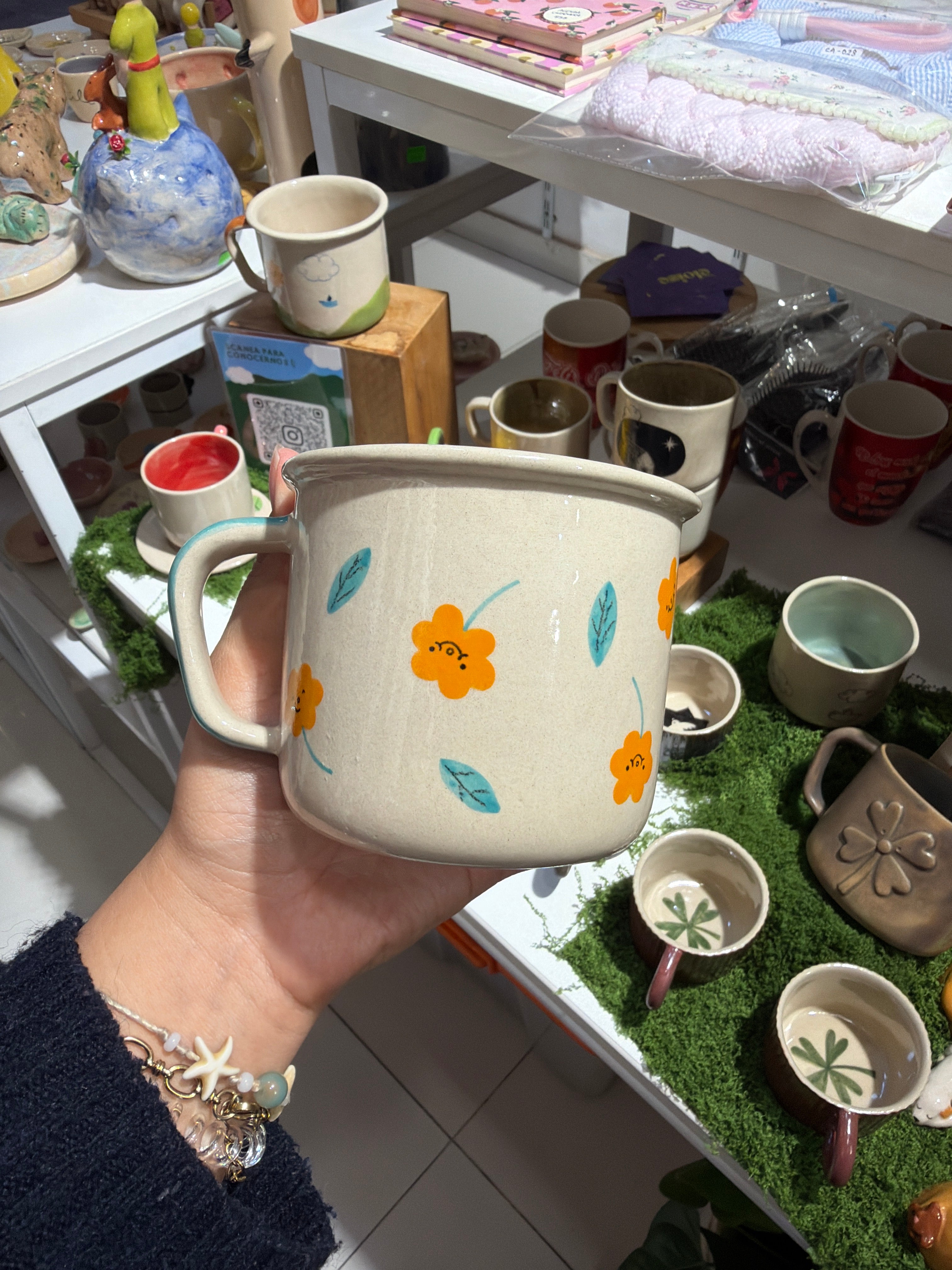 taza flores