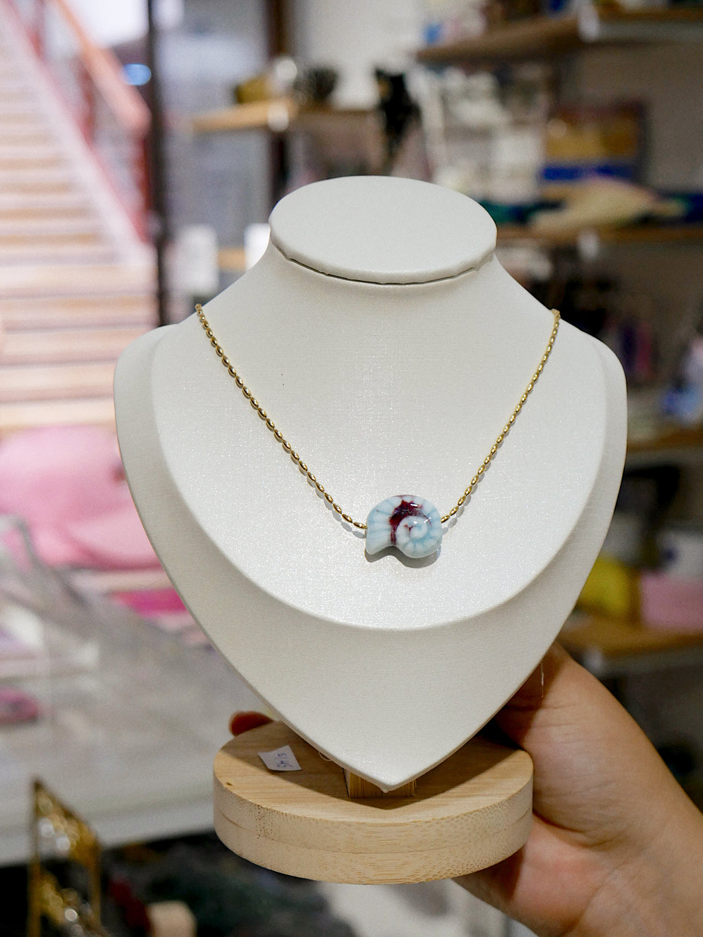 Collar Minet - celeste