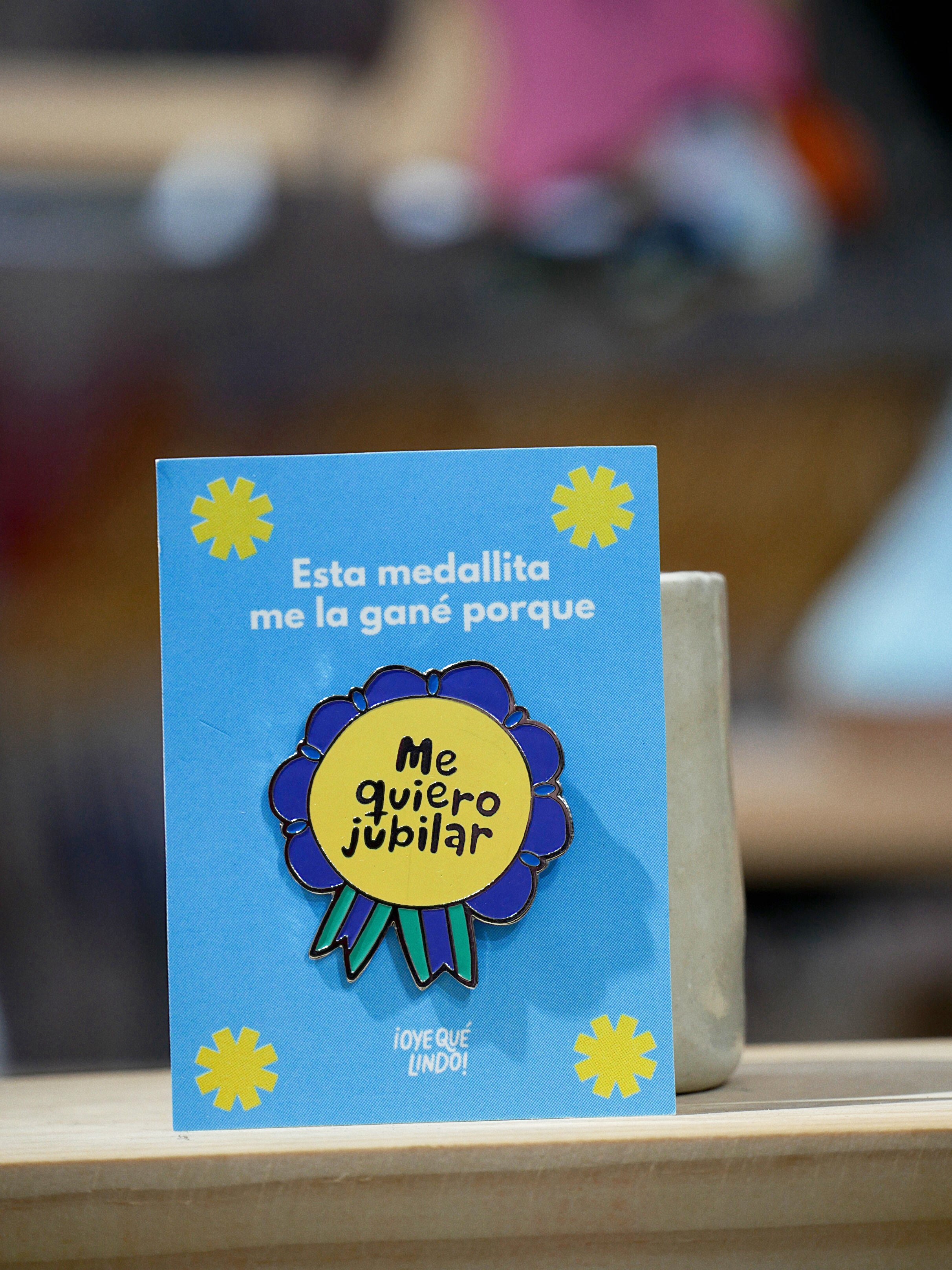 pin “me quiero jubilar”