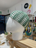 crochet hat - verde jade