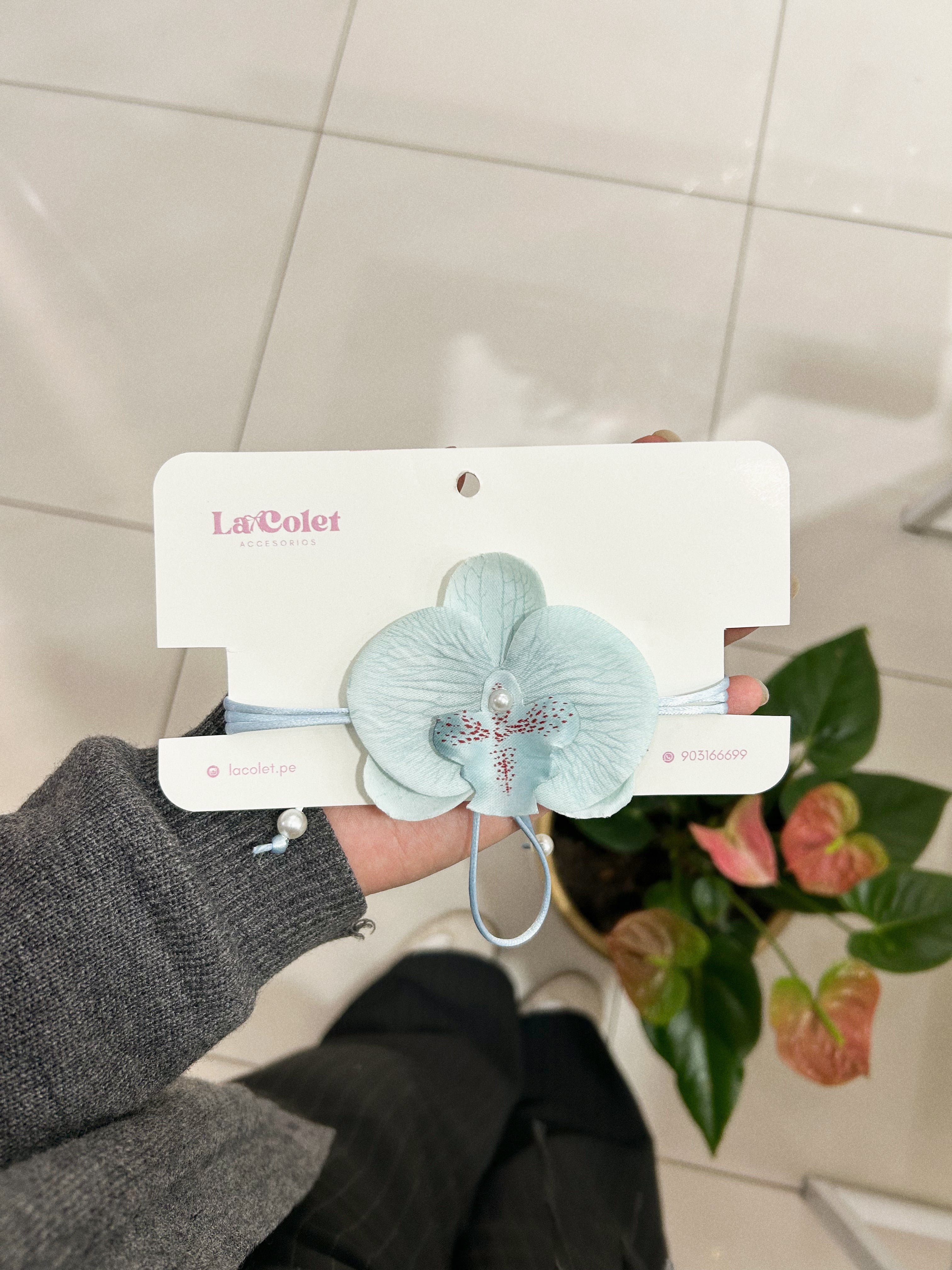 gargantilla orquídea