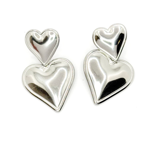aretes duo lover - silver