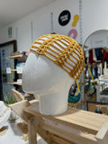 crochet hat - mostaza