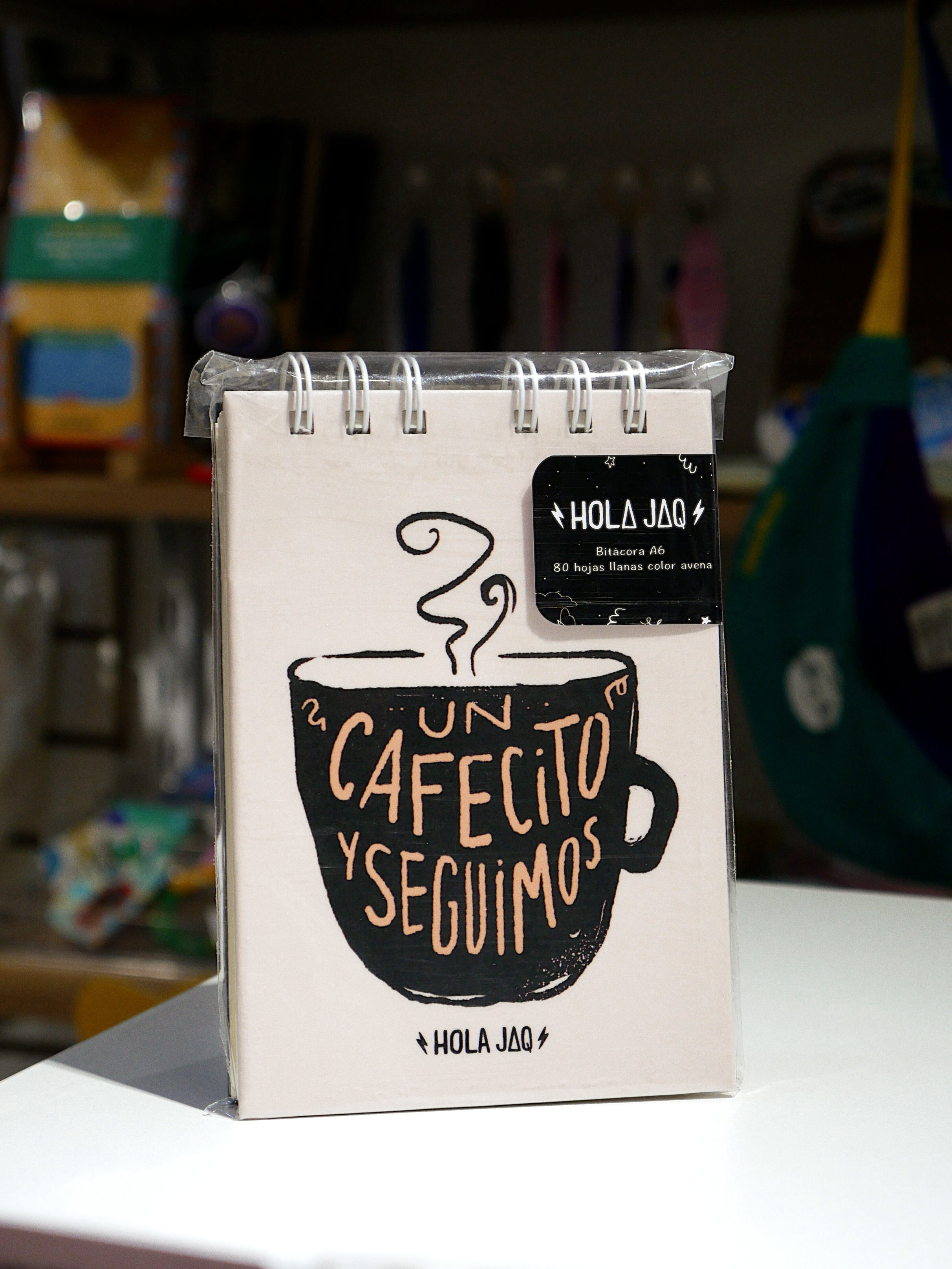 bitácora anillada cafecito
