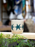 vaso espresso - estrellas verdes