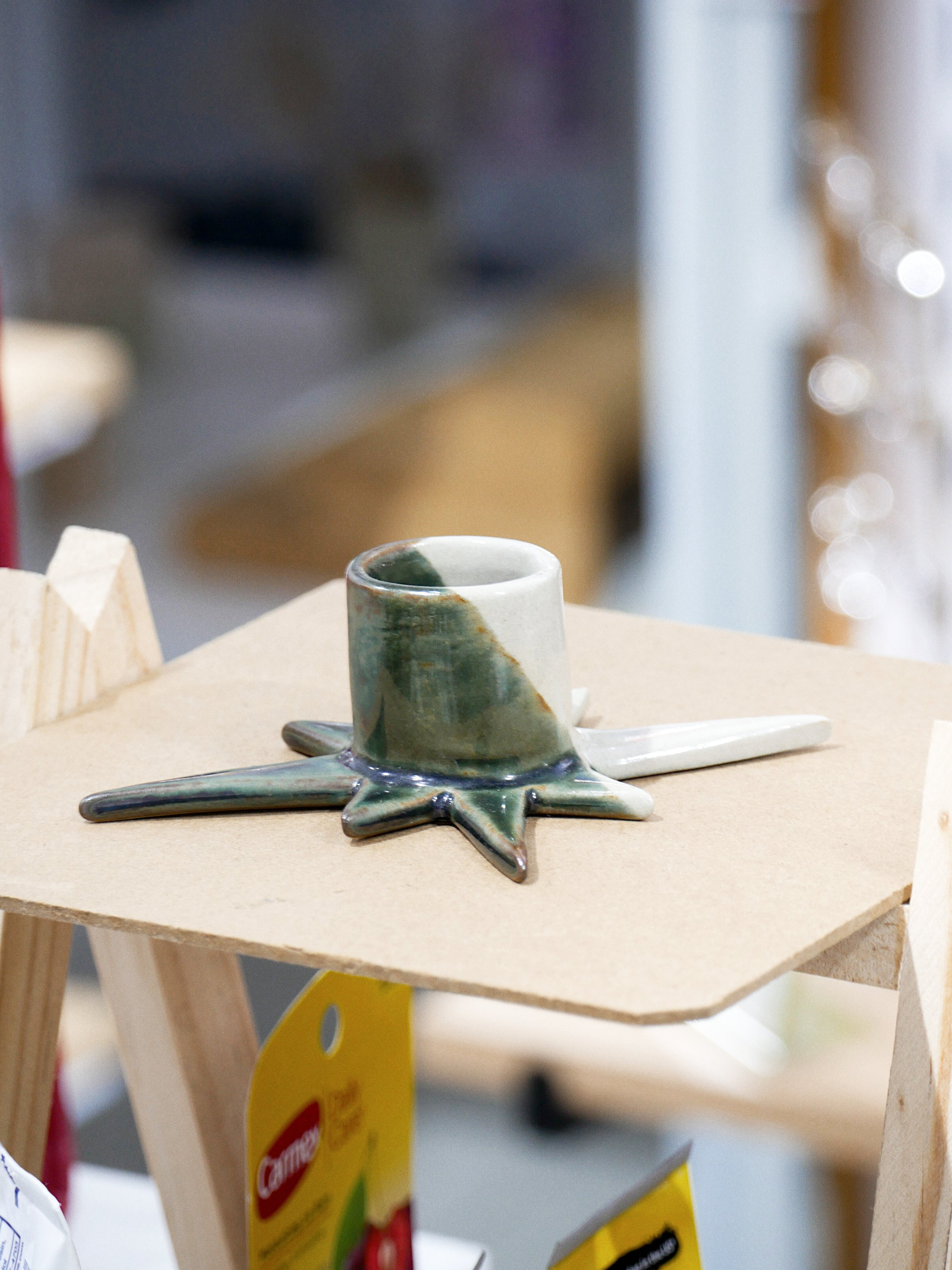 candelabro estrella - verde