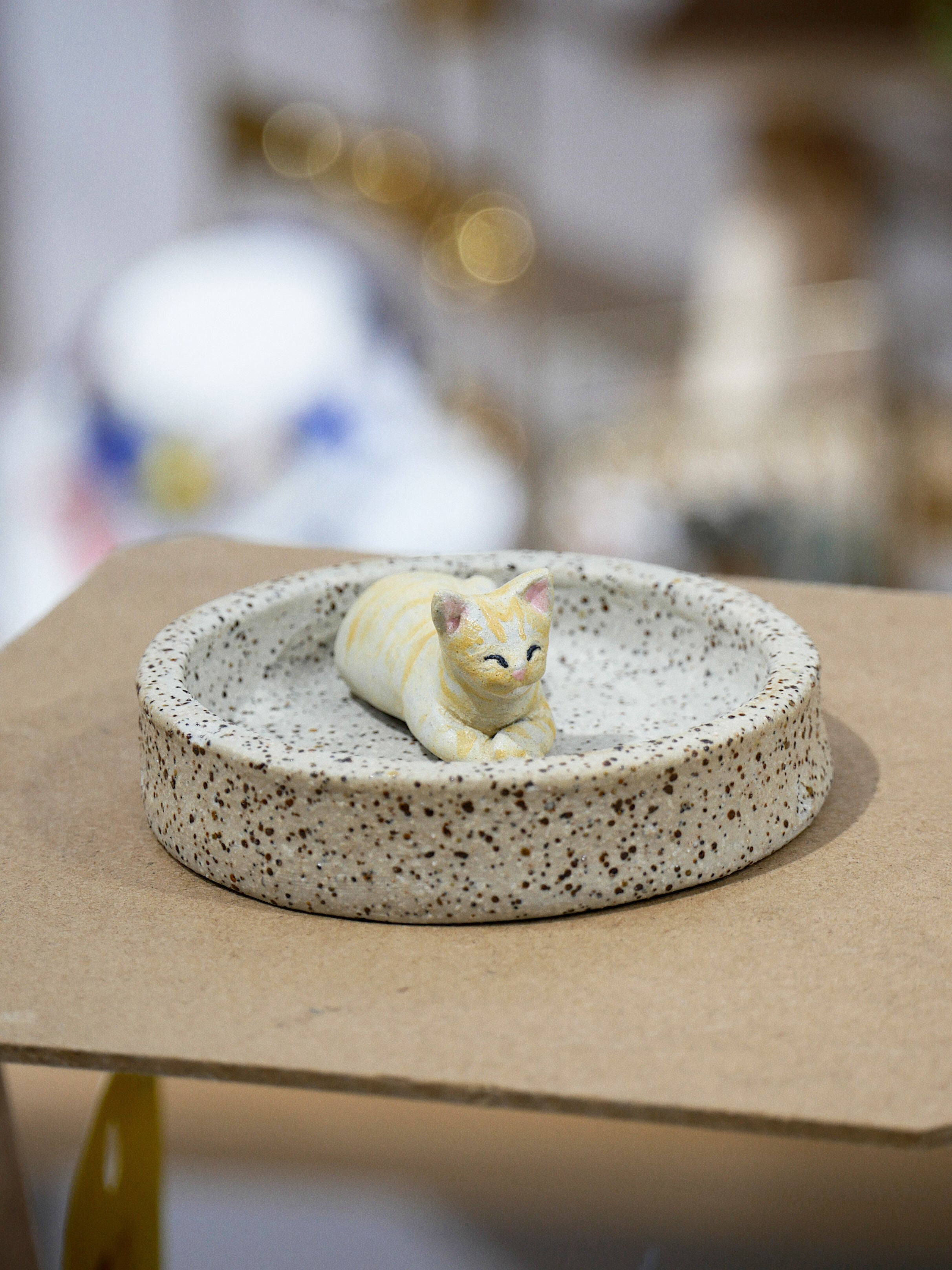 joyero gatito amarillo