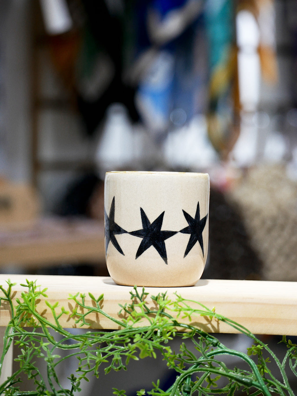 vaso espresso - estrellas negras