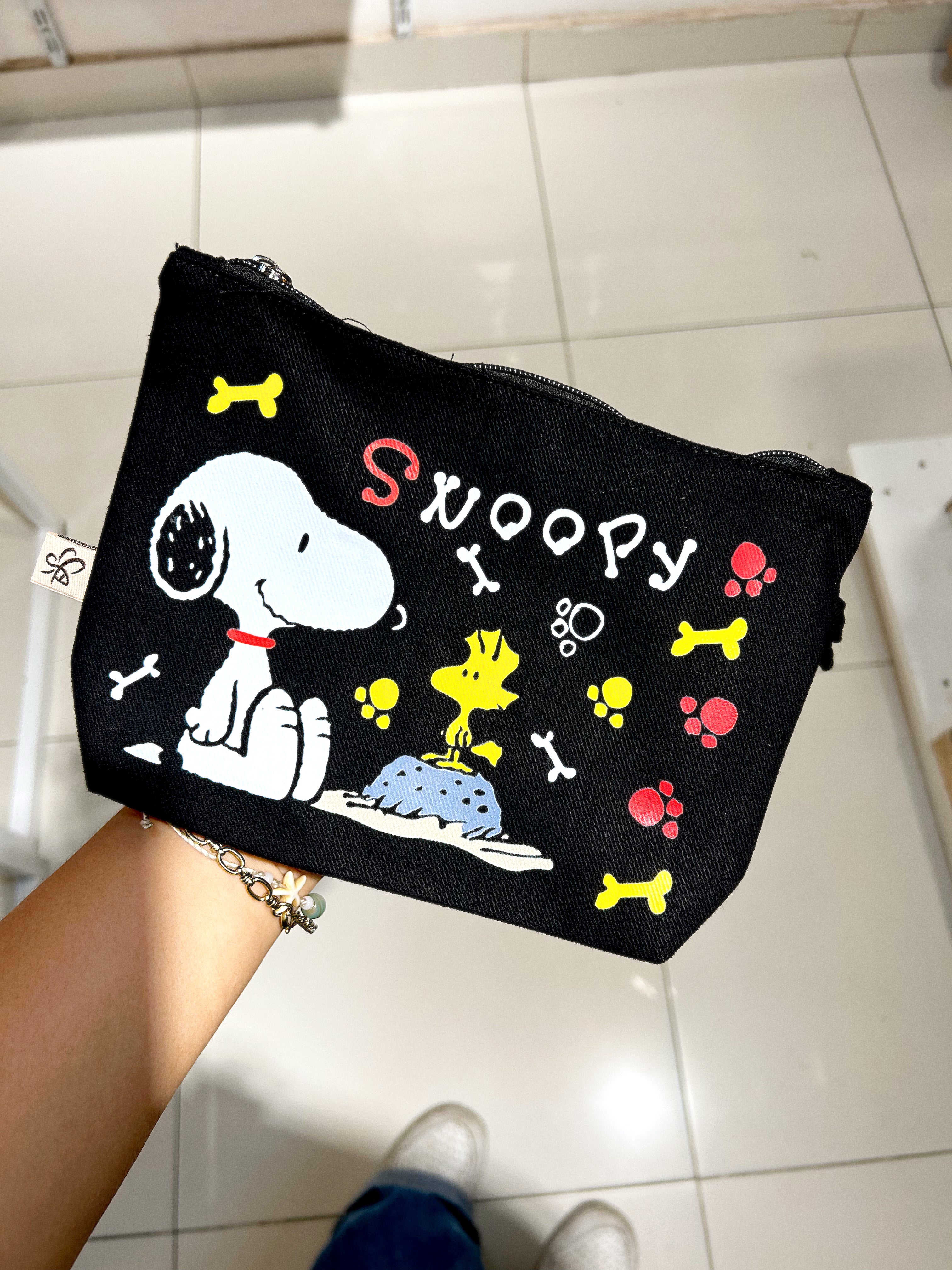 neceser Snoopy - negro
